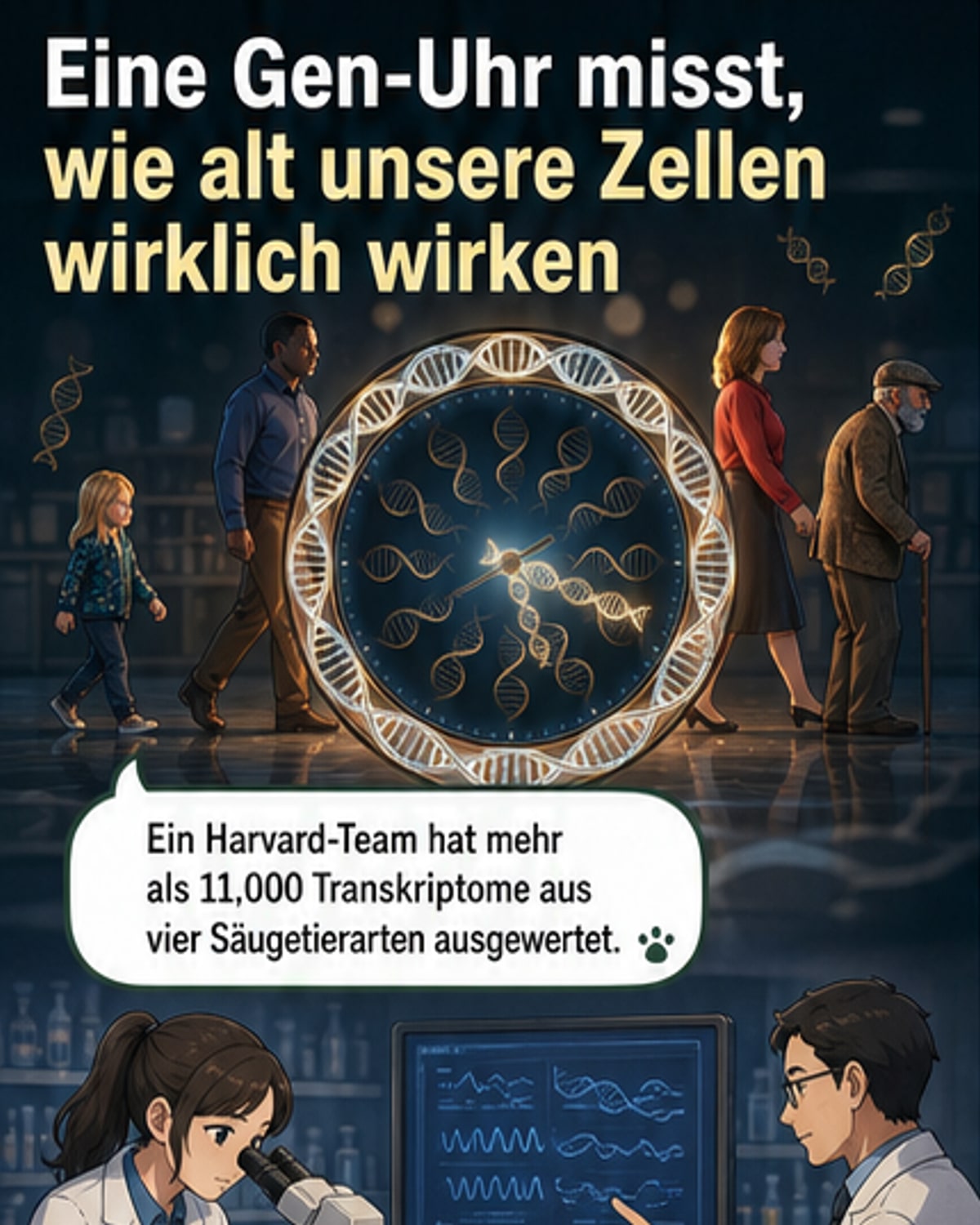 Neue Gen-Uhr misst biologisches Alter präzise