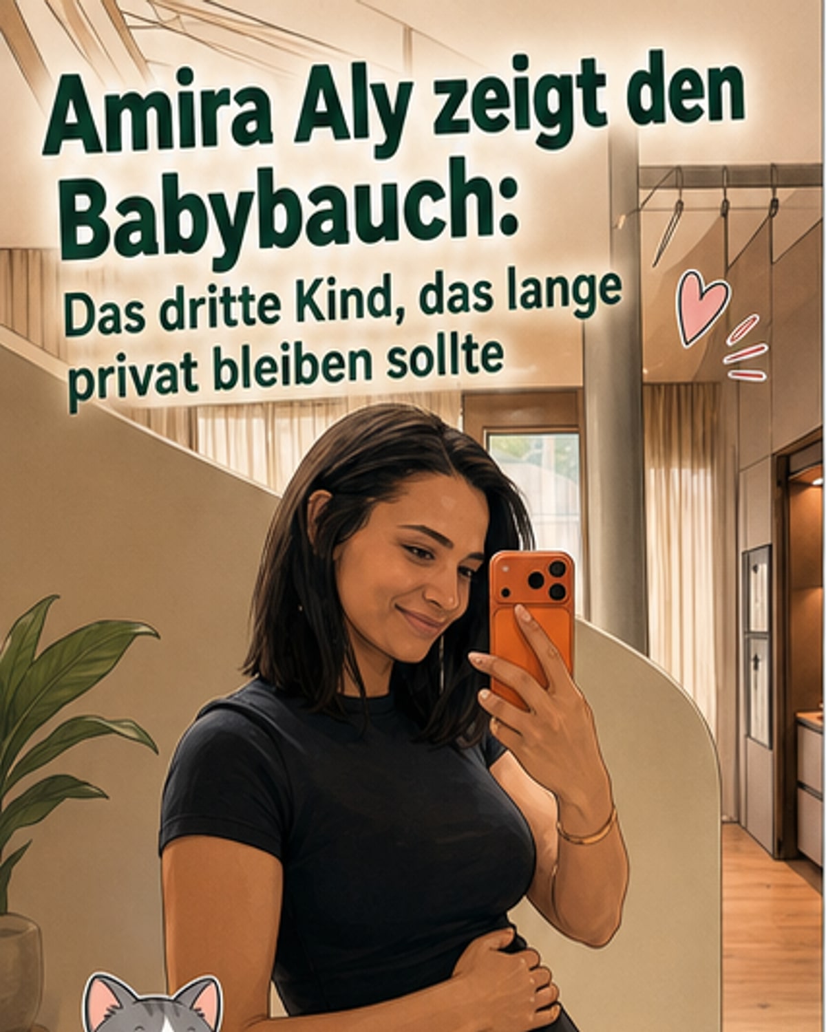 Amira Aly erwartet drittes Kind