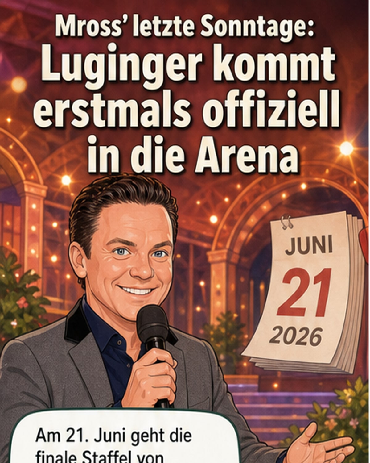 Eva Luginger tritt erstmals bei 'Immer wieder sonntags' auf