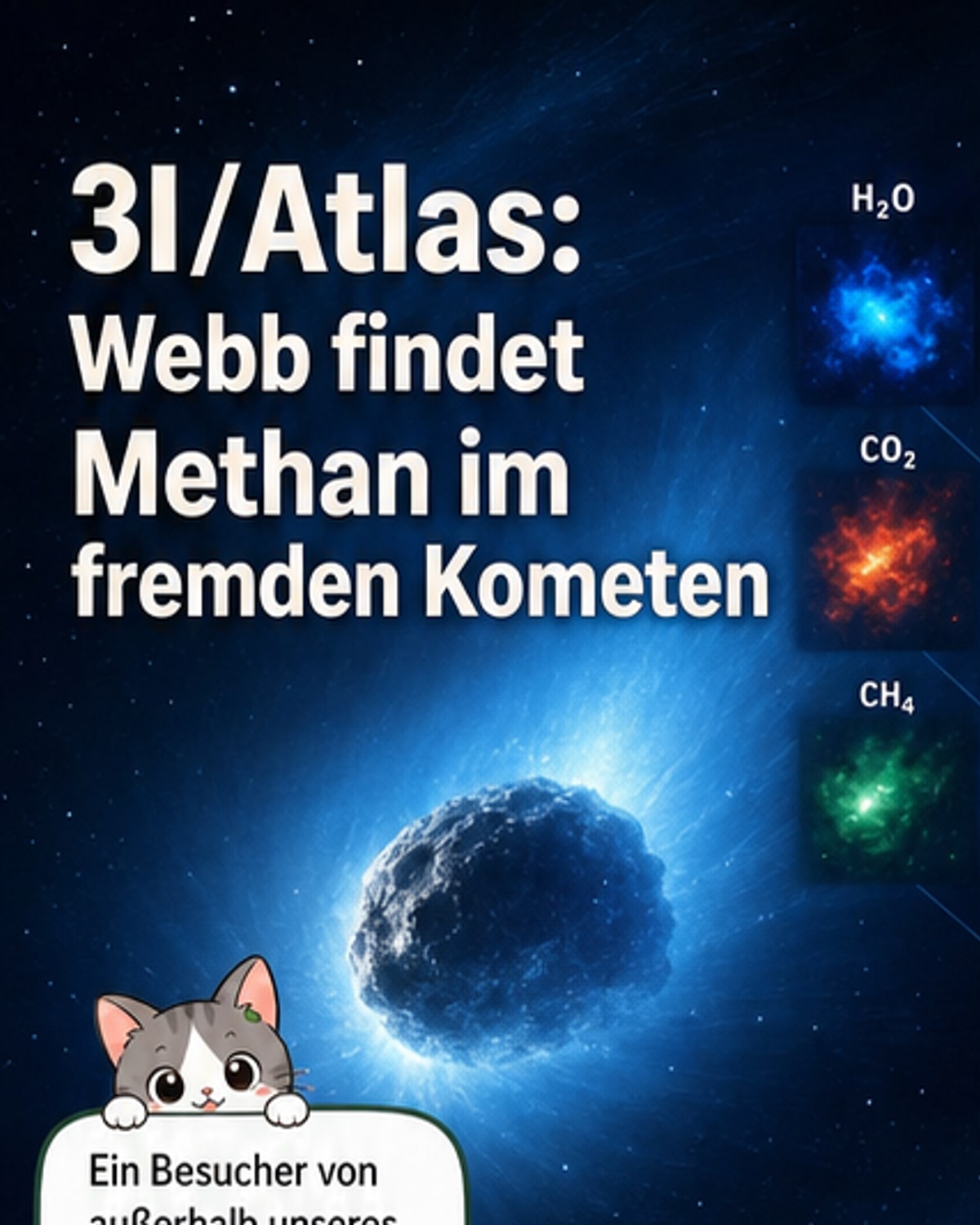 Methan auf interstellarer Komet entdeckt
