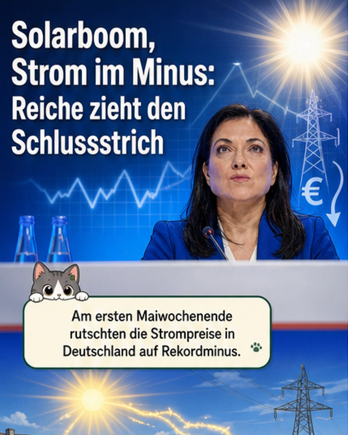 Reiche will Schlussstrich bei Solarvergütung
