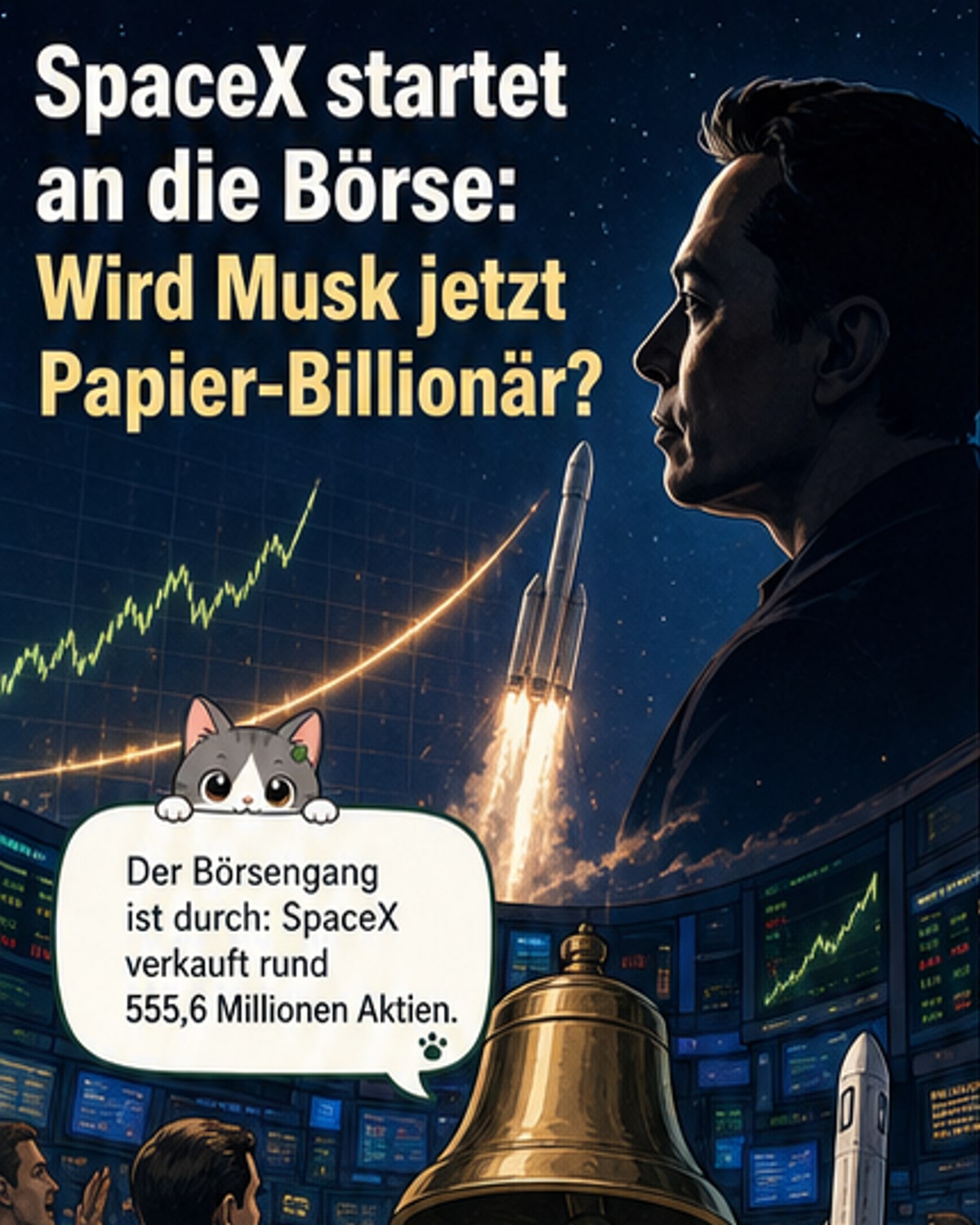 SpaceX-Börsengang macht Musk zum Billionär