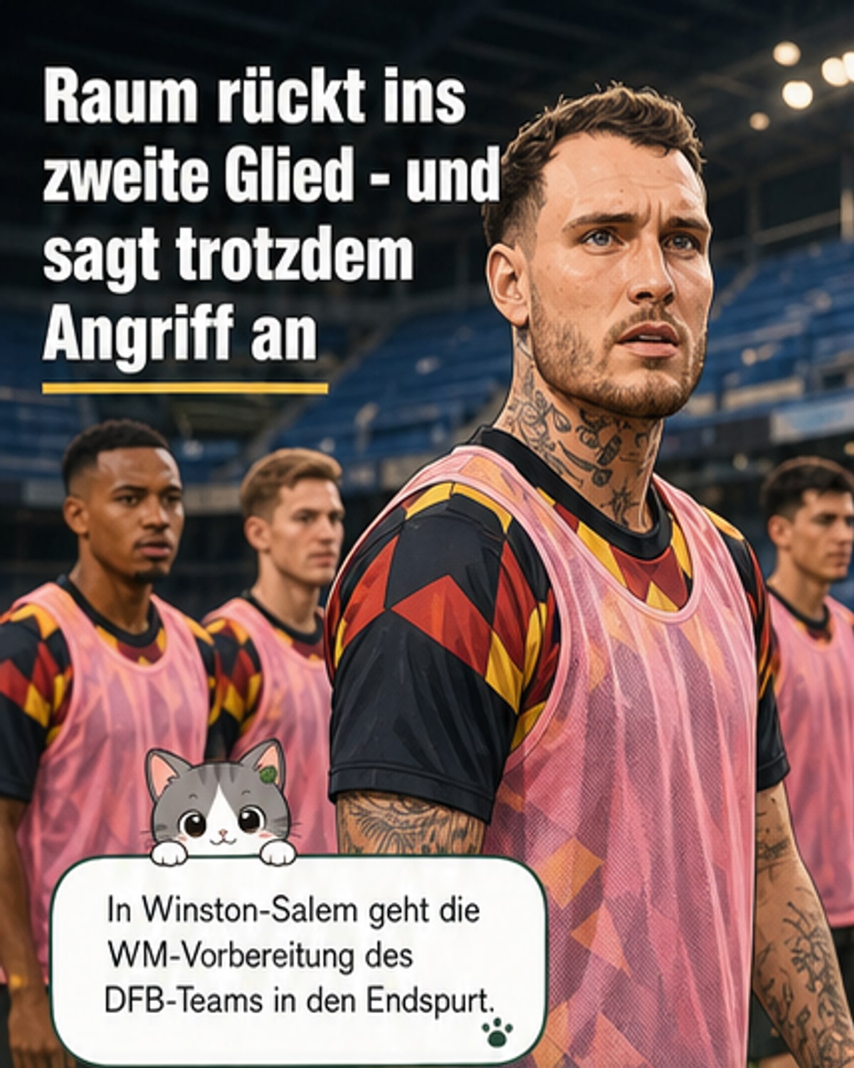 Ein Spieler zu viel auf dem DFB-Foto?