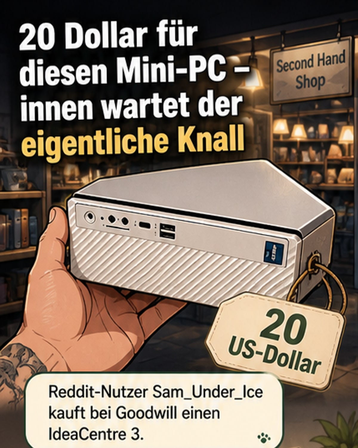 20 Euro für 580-Euro-PC – und traute seinen Augen kaum