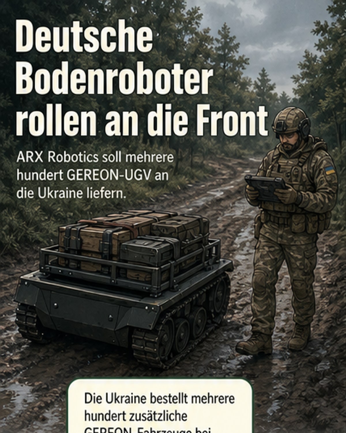 Deutscher Hersteller liefert Hunderte Roboter an Ukraine