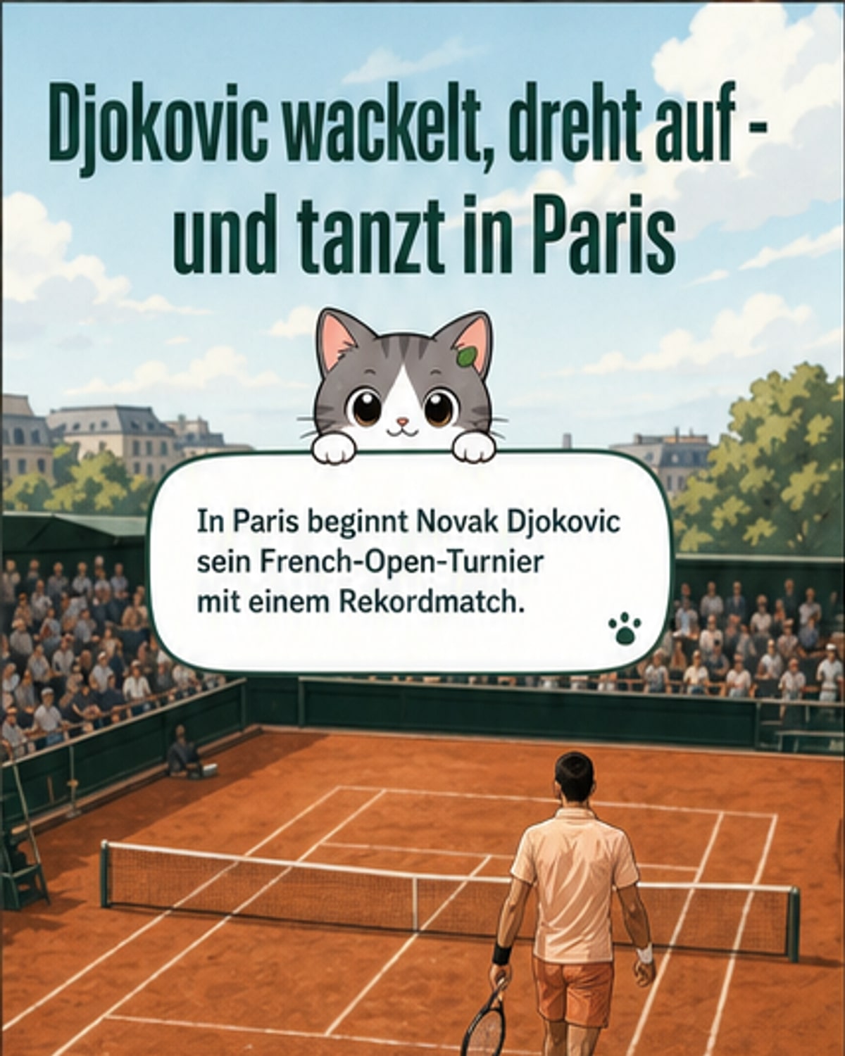 Djokovic tanzt nach Comeback-Sieg