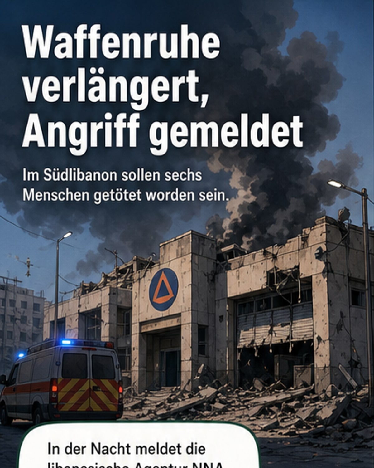 Waffenruhe im Libanon verlängert
