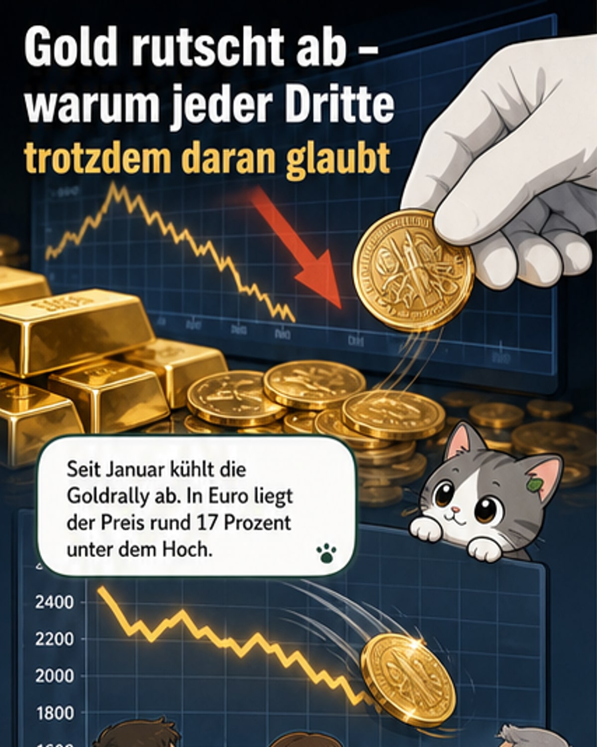 Gold fällt – doch jeder Dritte schwört drauf