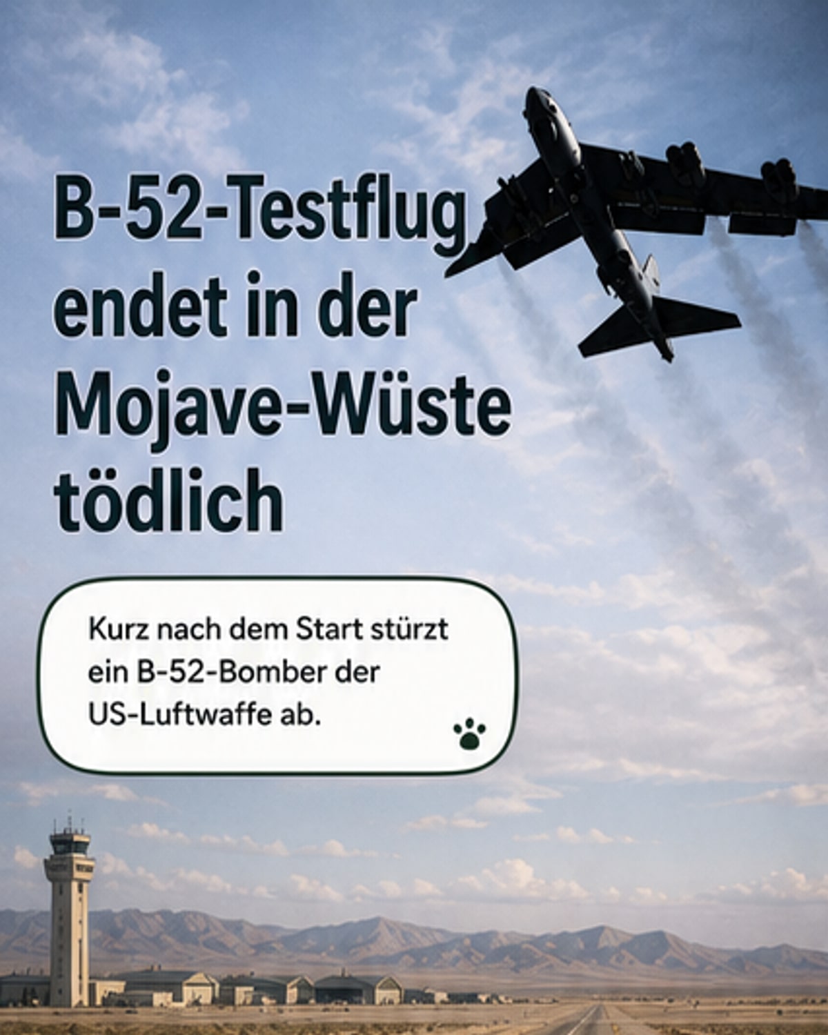B-52 stürzt bei Testflug ab