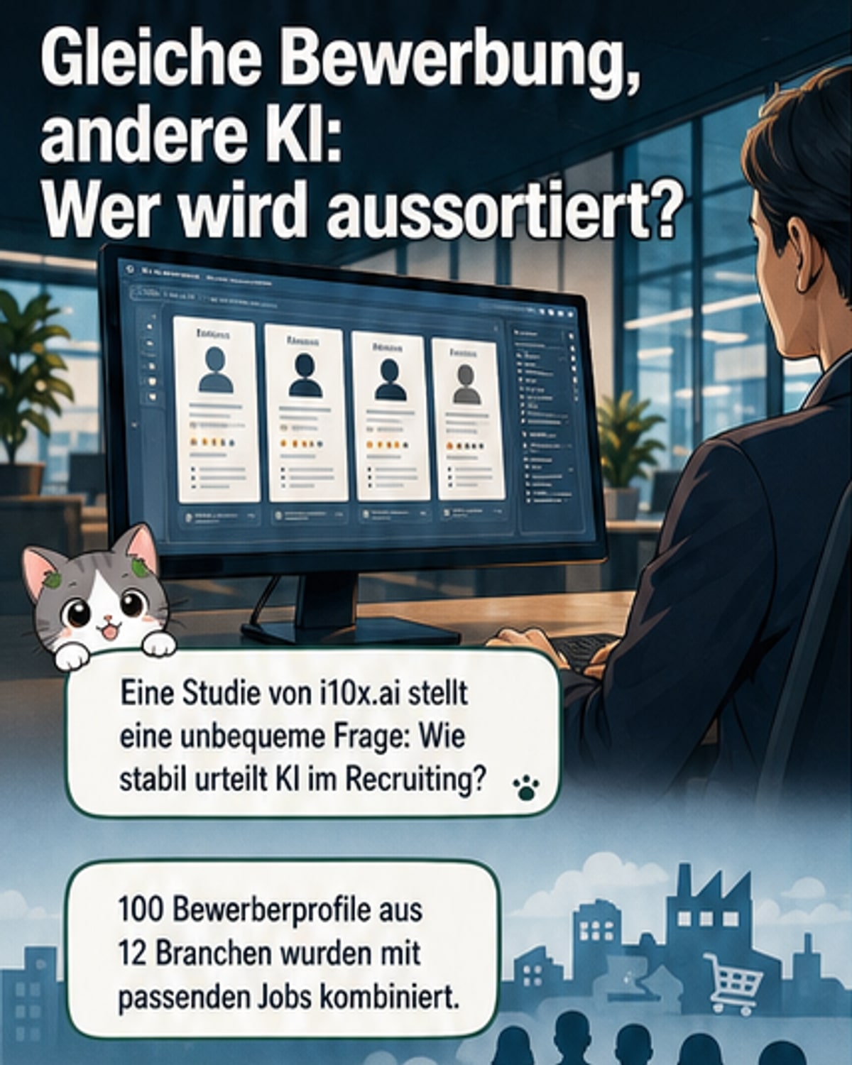 KI sortiert identische Kandidaten unterschiedlich aus