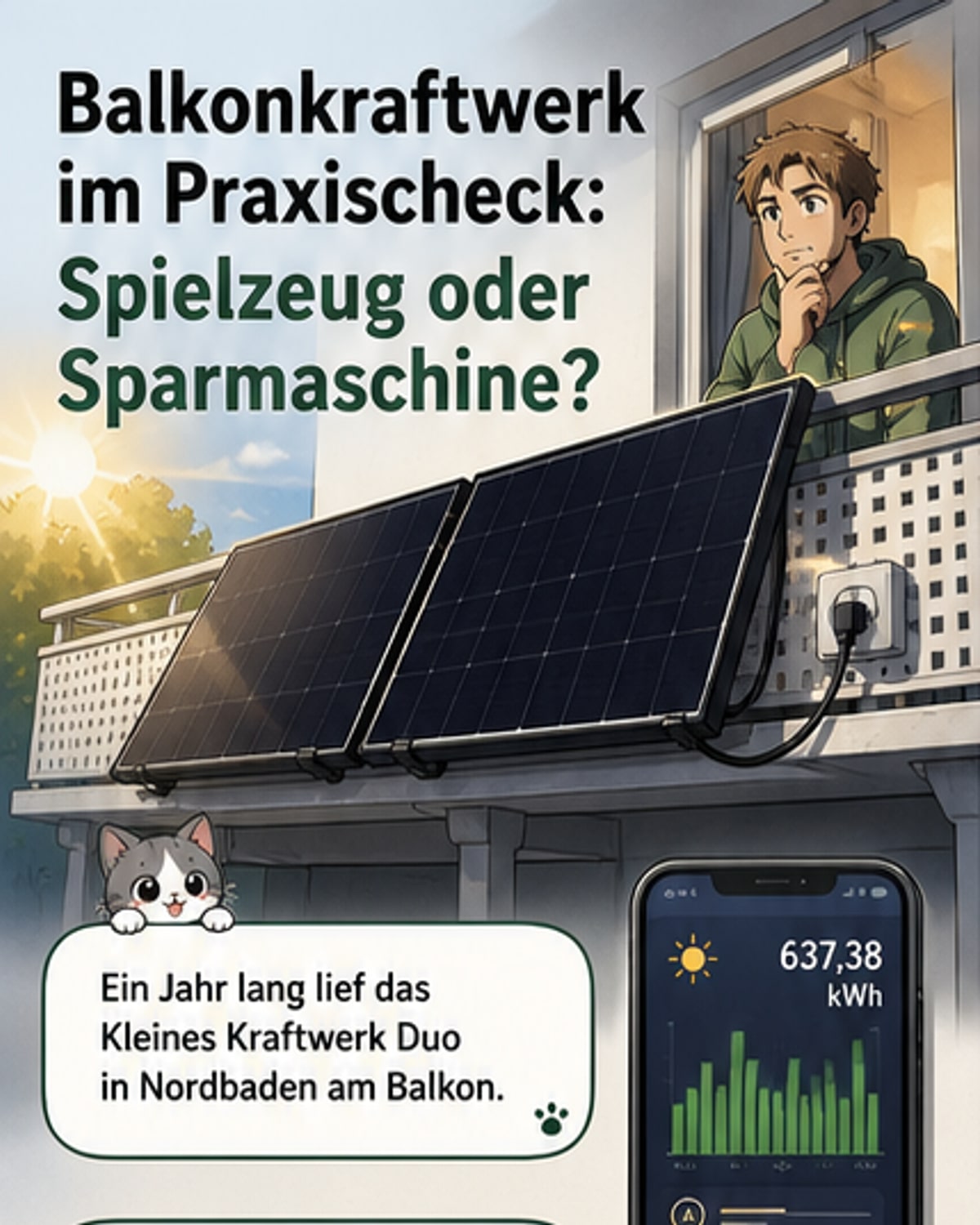 Balkonkraftwerk nach einem Jahr fast amortisiert?