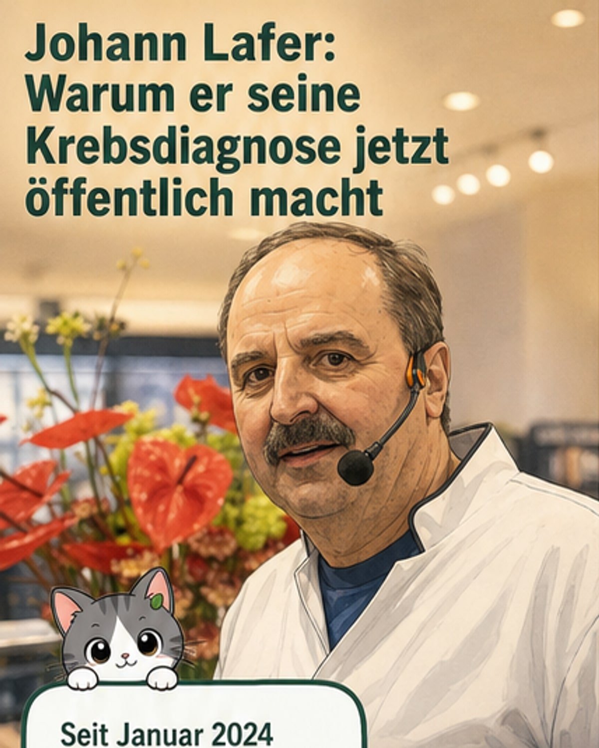 Koch Johann Lafer spricht über Krebs