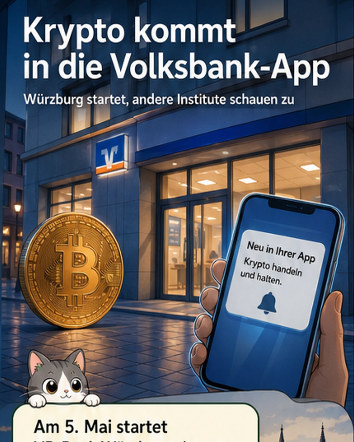 Erste VR-Bank startet Krypto-Handel