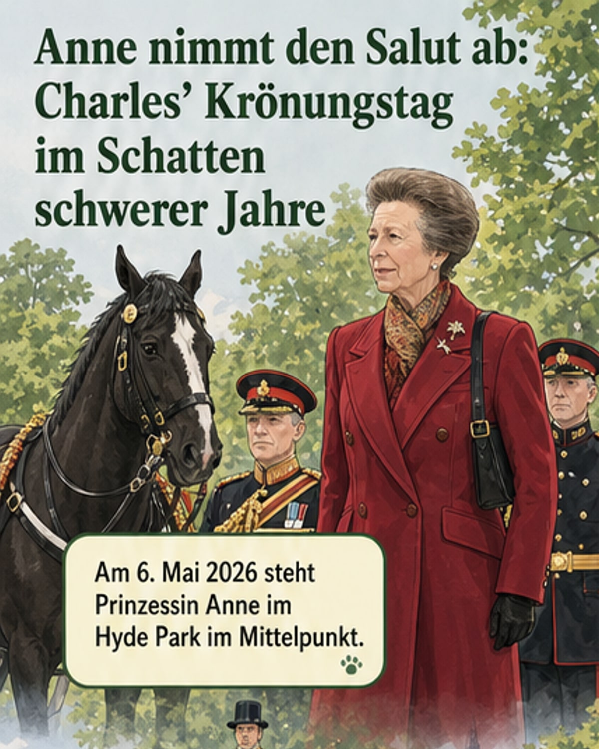 Anne ehrt Charles zum Krönungsjubiläum