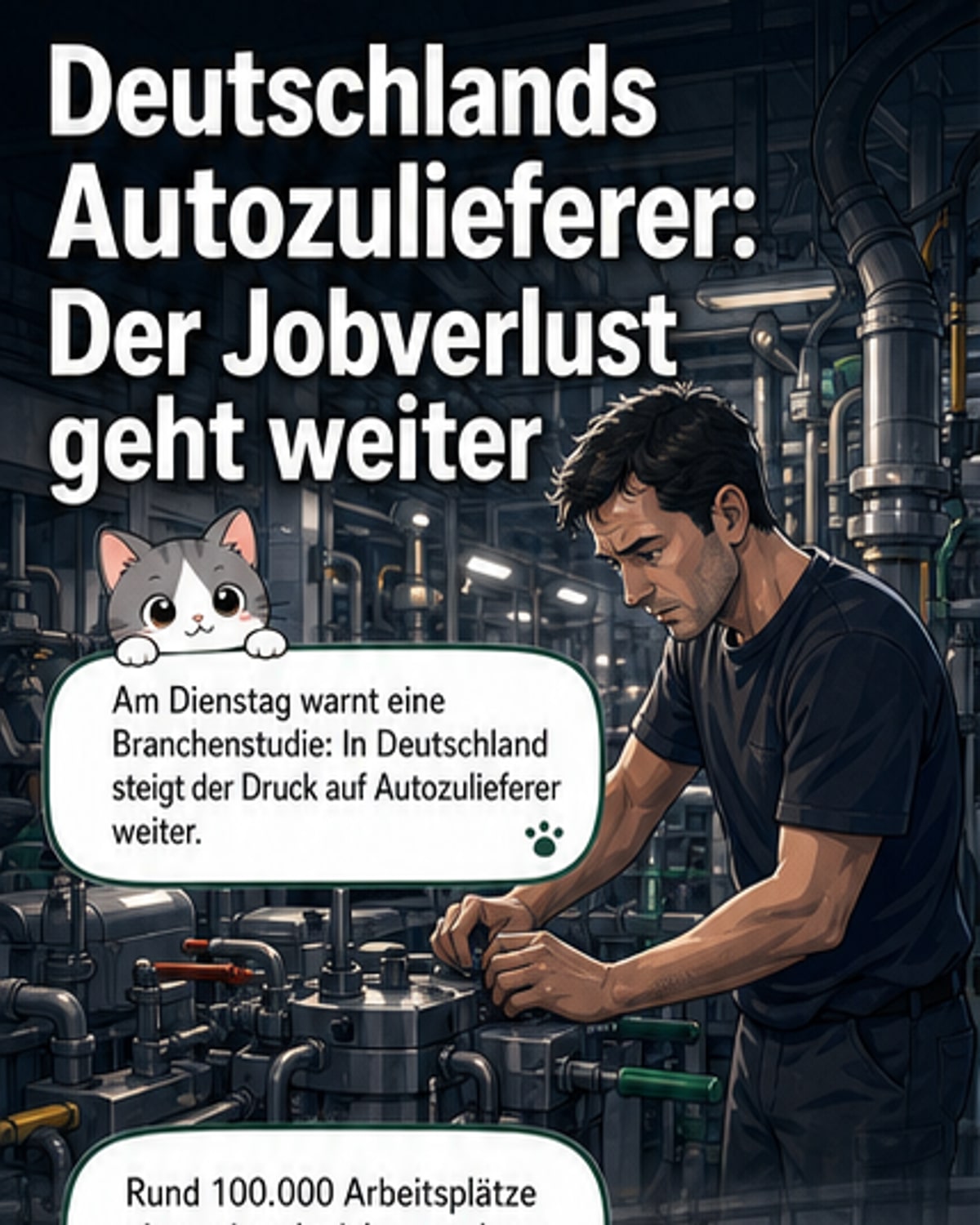 Deutschlands Zulieferer verlieren weiter Jobs