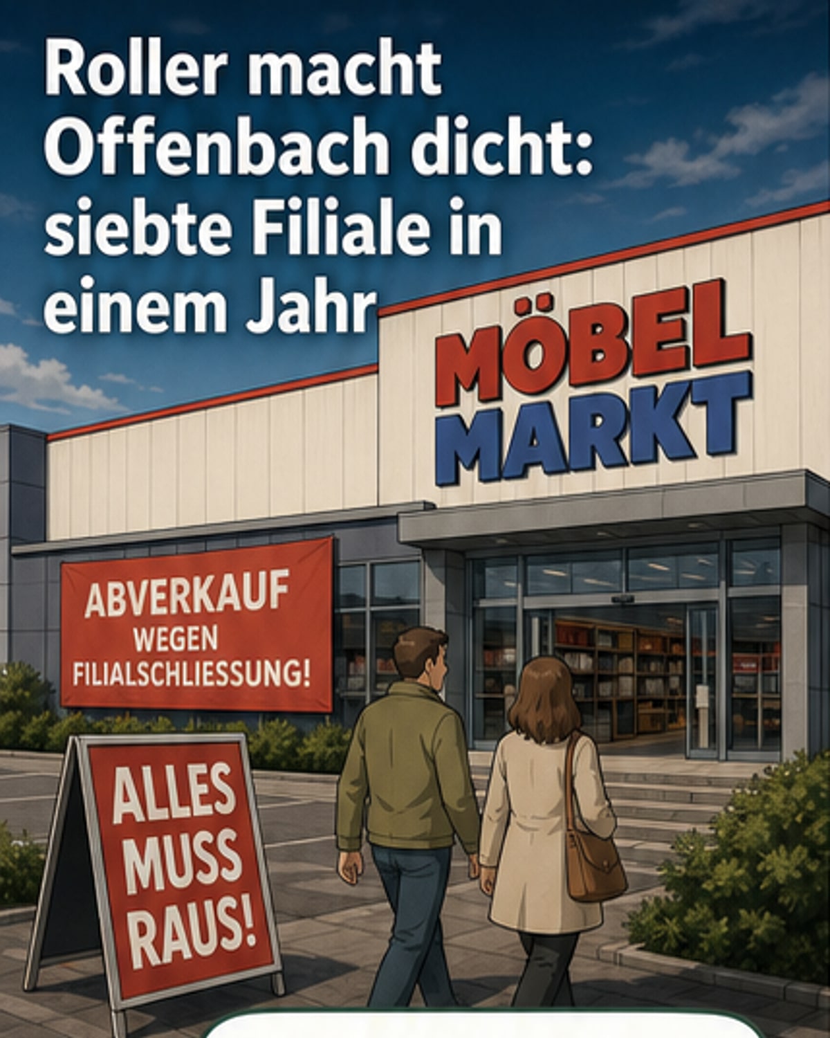 Roller schließt siebte Filiale