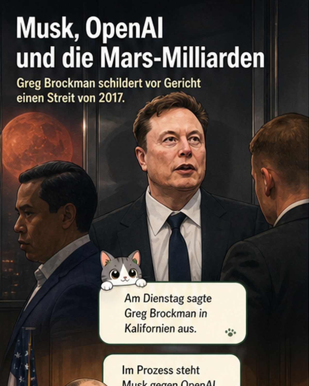 Musk wollte mit OpenAI den Mars finanzieren