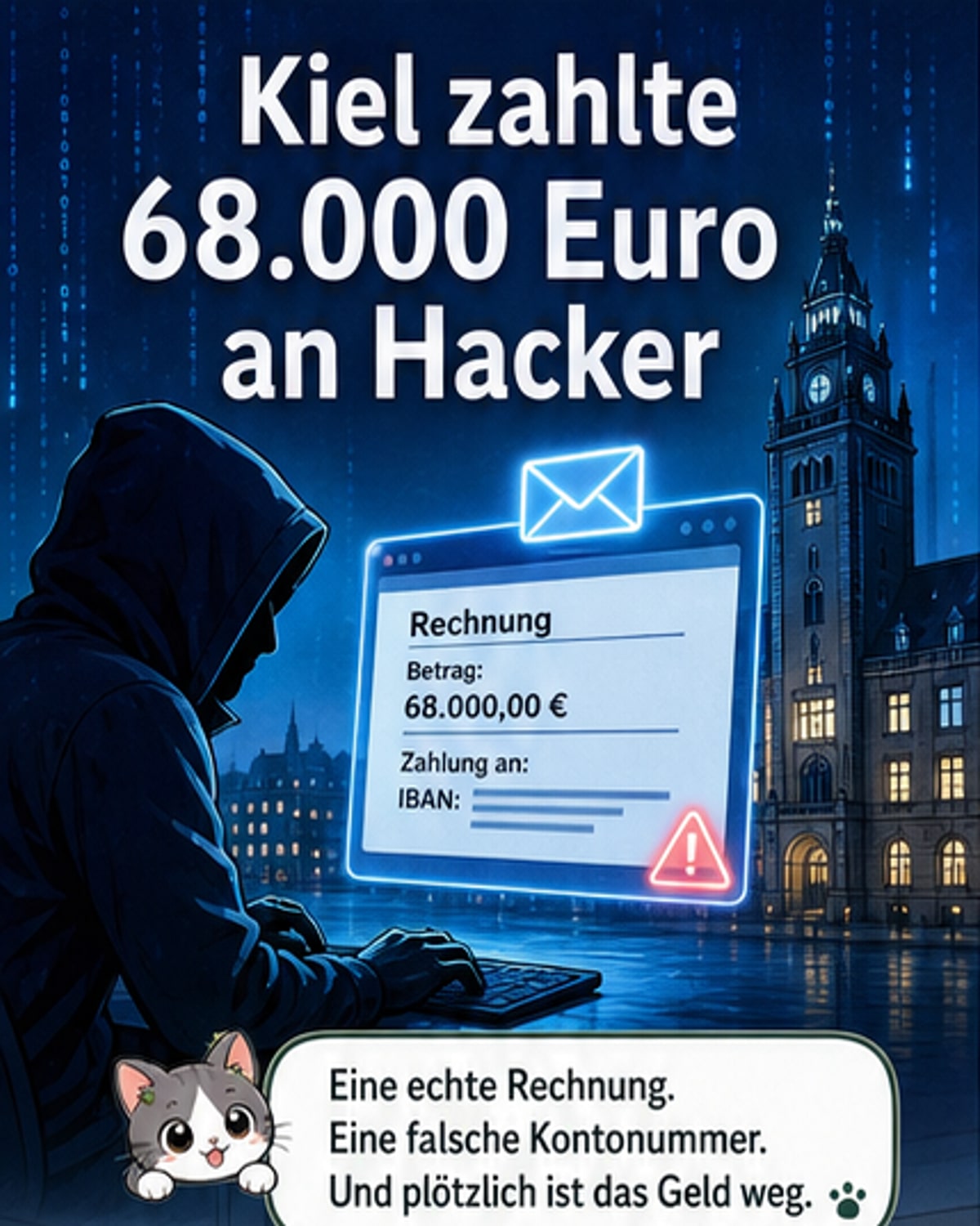 Hacker trickst Kiel mit gefälschter Rechnung aus