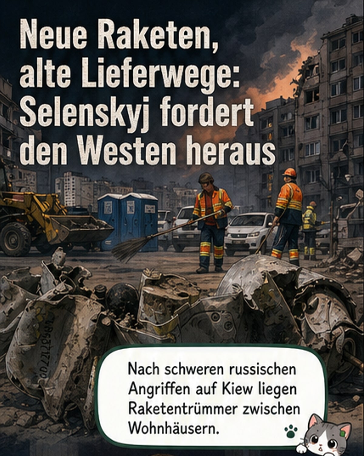 Selenskyj: Raketen aus dem Westen