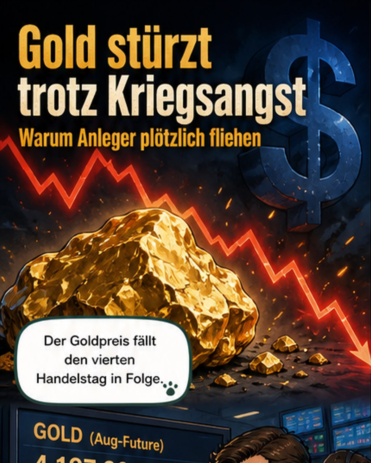 Goldpreis stürzt trotz Krise