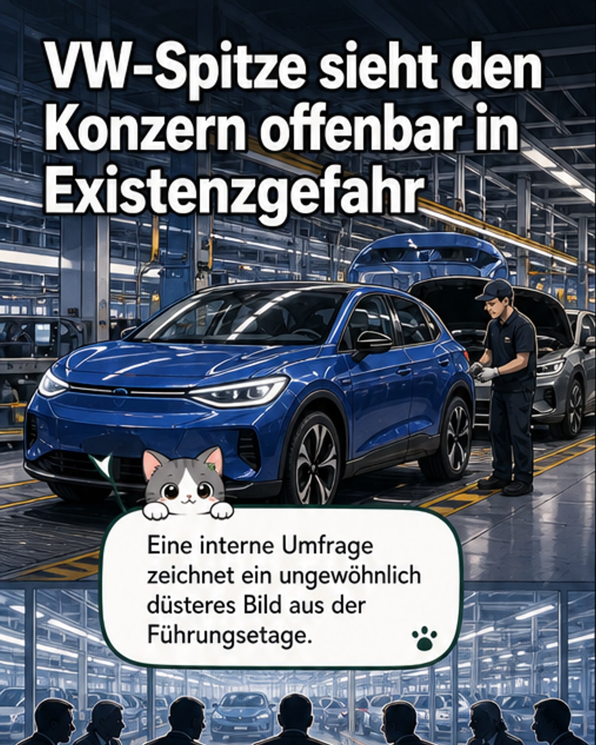 VW-Führung fürchtet Existenzgefahr