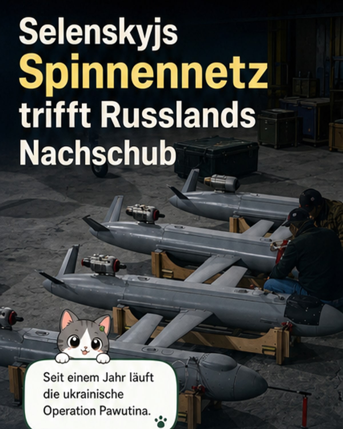Ukraine schwächt Russland mit Spinnennetz