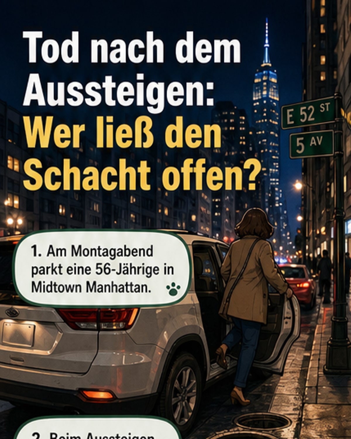 Tödlicher Sturz in Manhattan