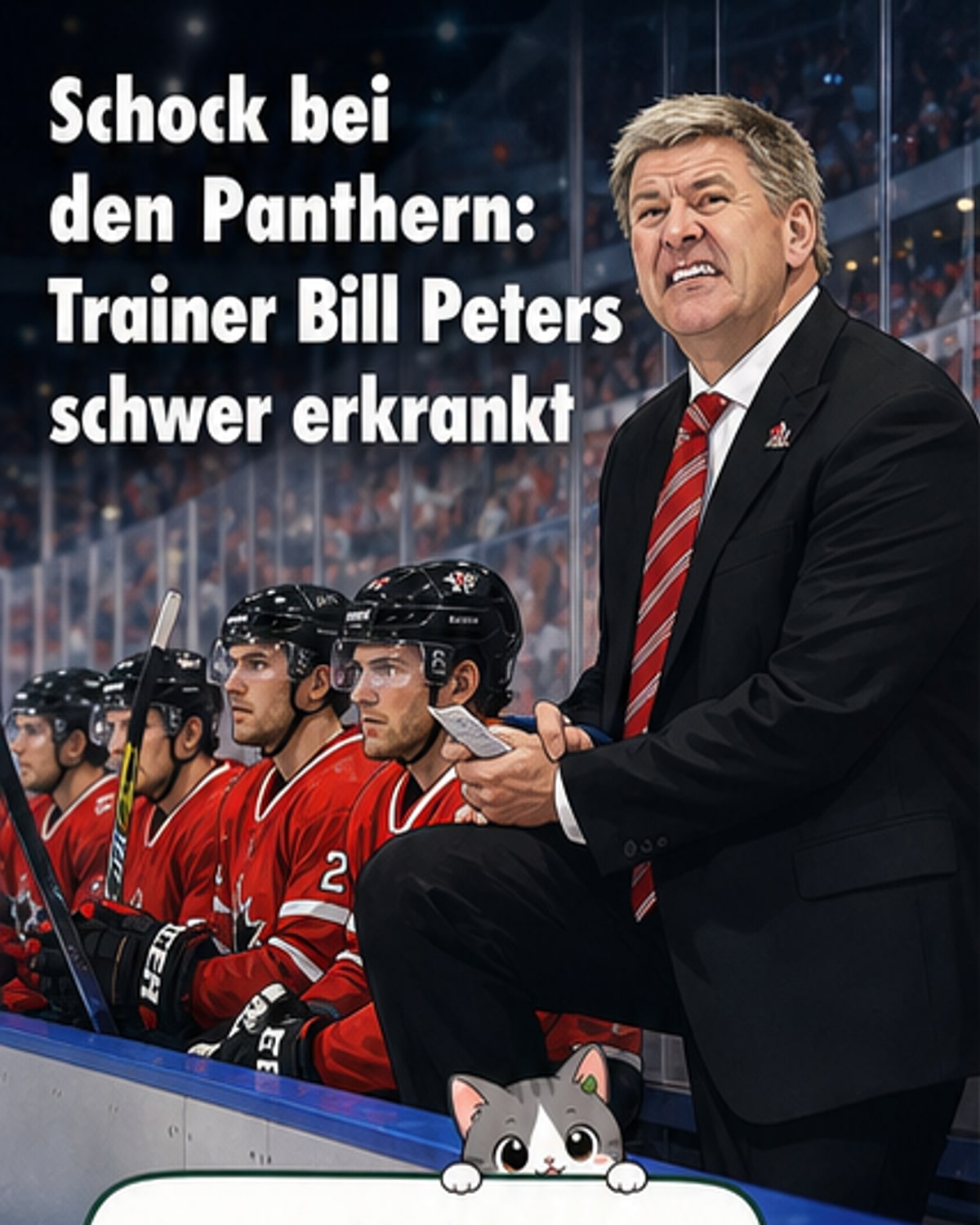 Augsburger Eishockey-Trainer schwer erkrankt