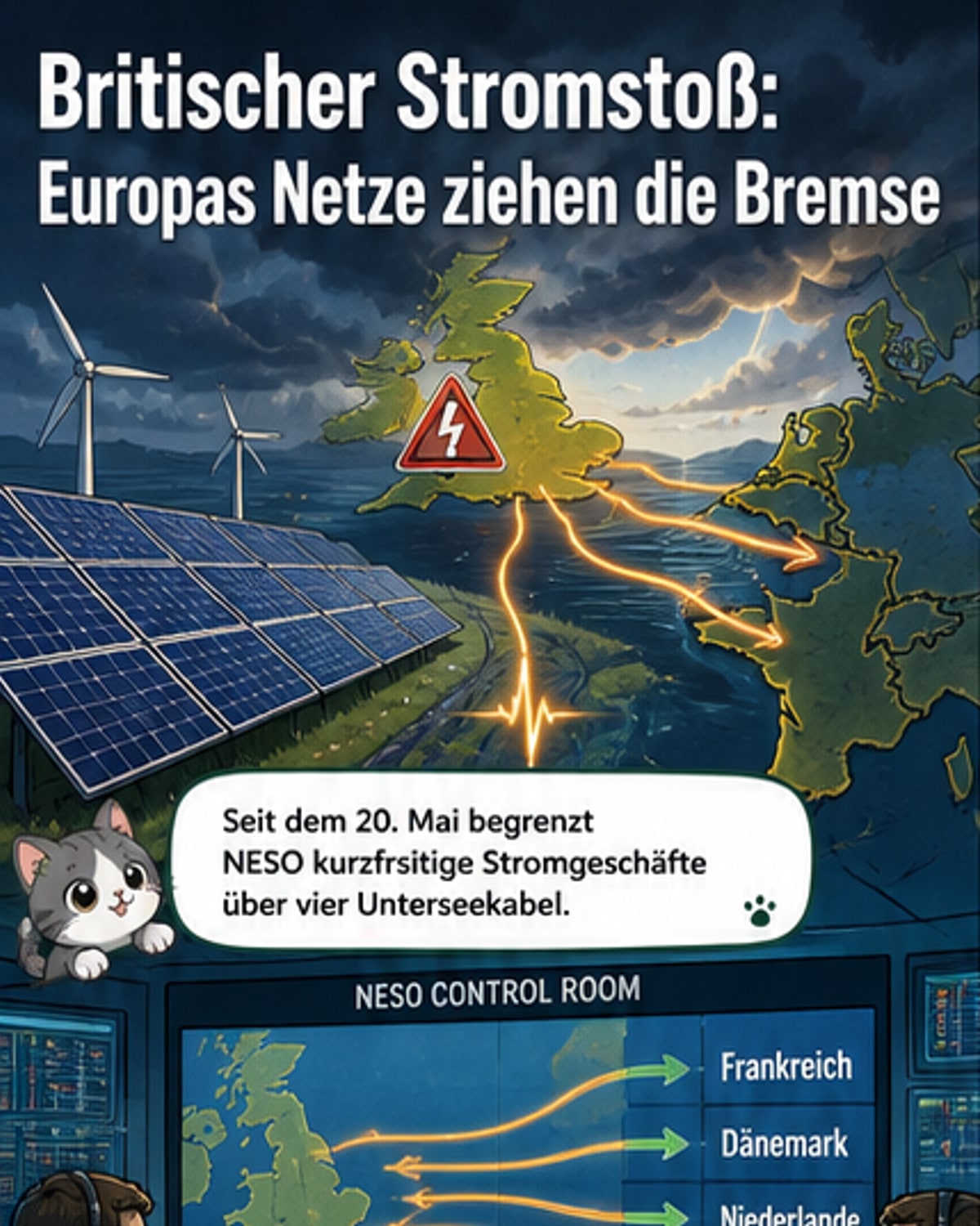 Großbritannien drosselt Stromexporte