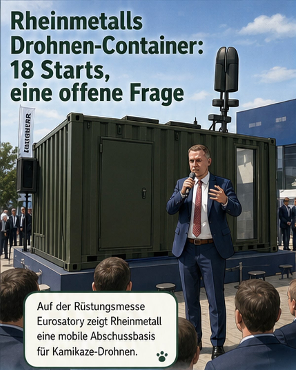 Rheinmetall setzt auf Drohnen-Schwärme