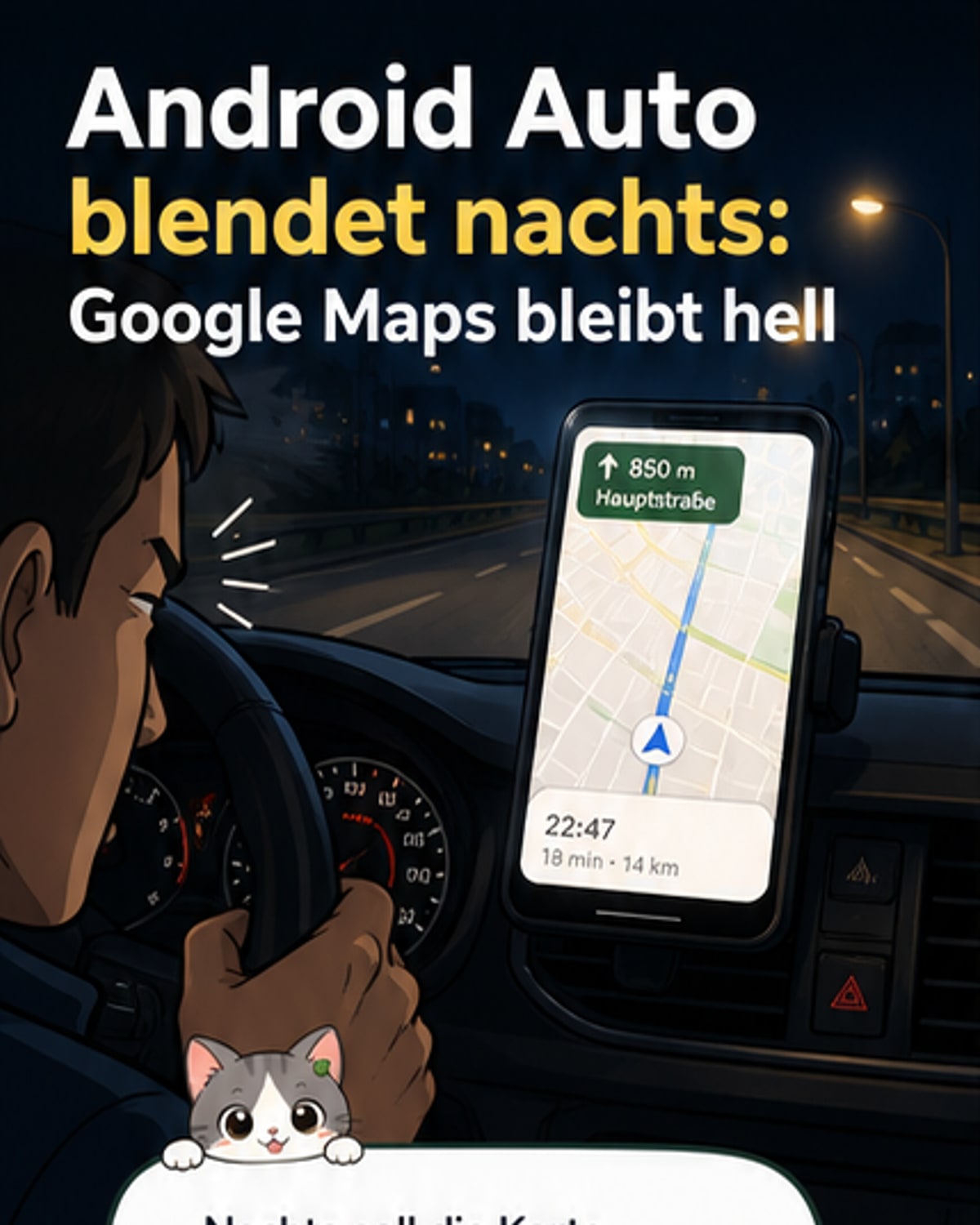 Android Auto zeigt nachts falschen Modus