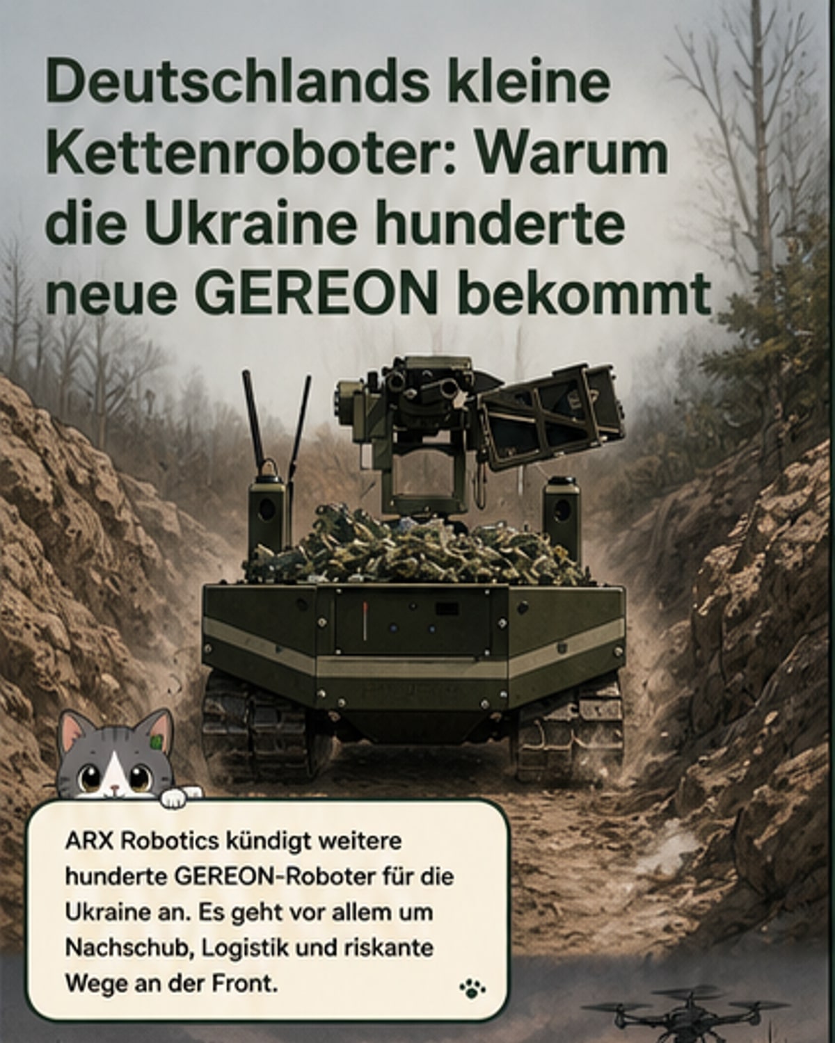Deutsche Roboter verstärken ukrainische Front