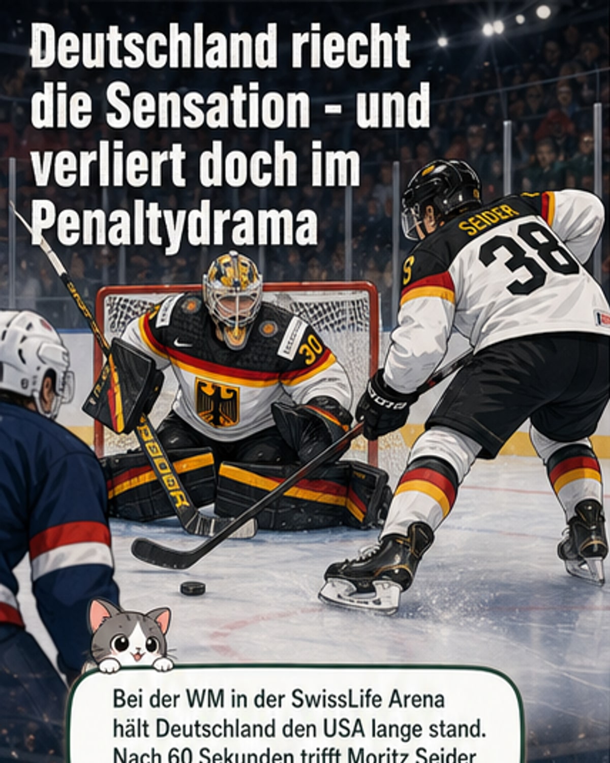 Deutschland verpasst Sensation gegen USA