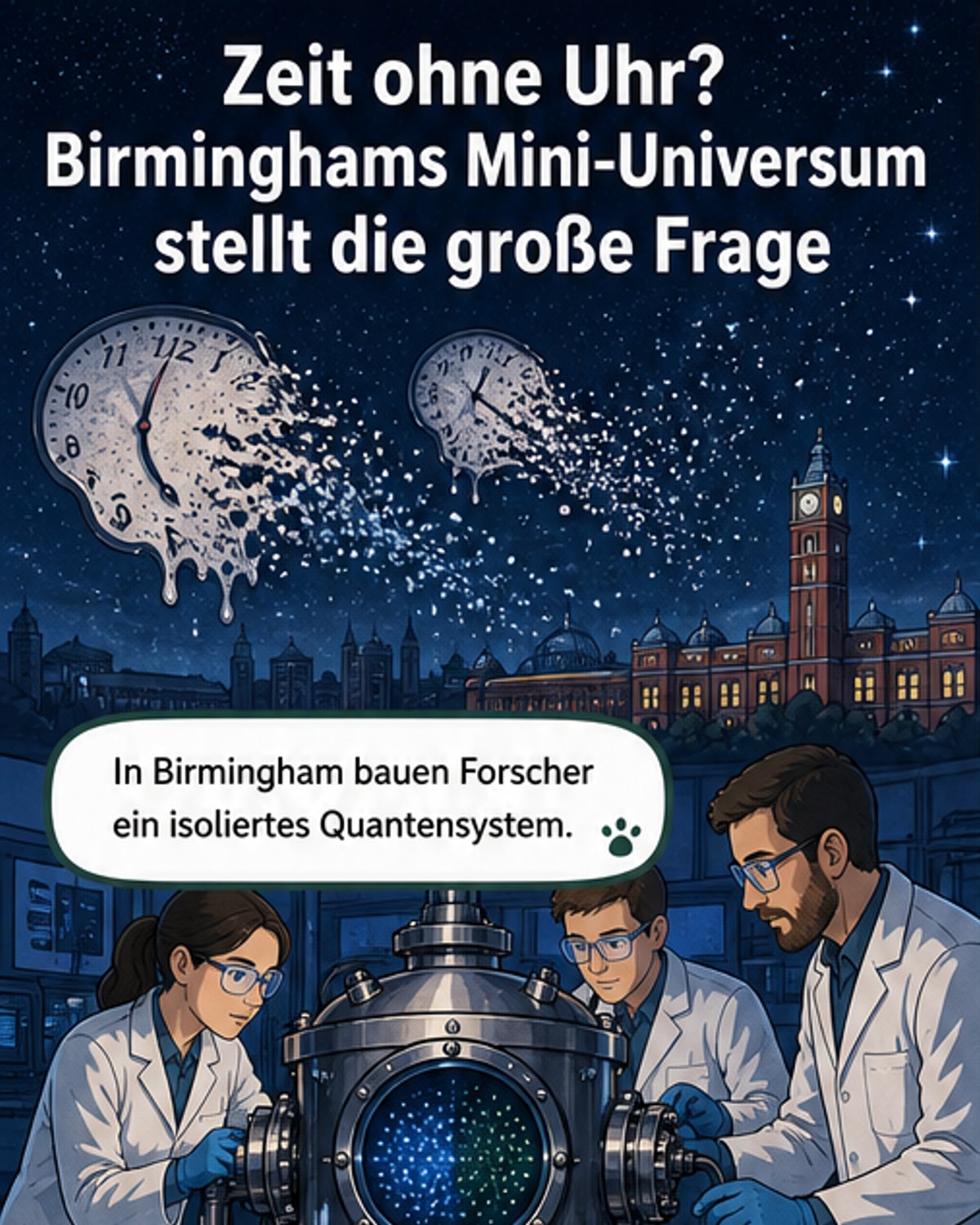Mini-Universum zeigt: Zeit entsteht durch Unordnung