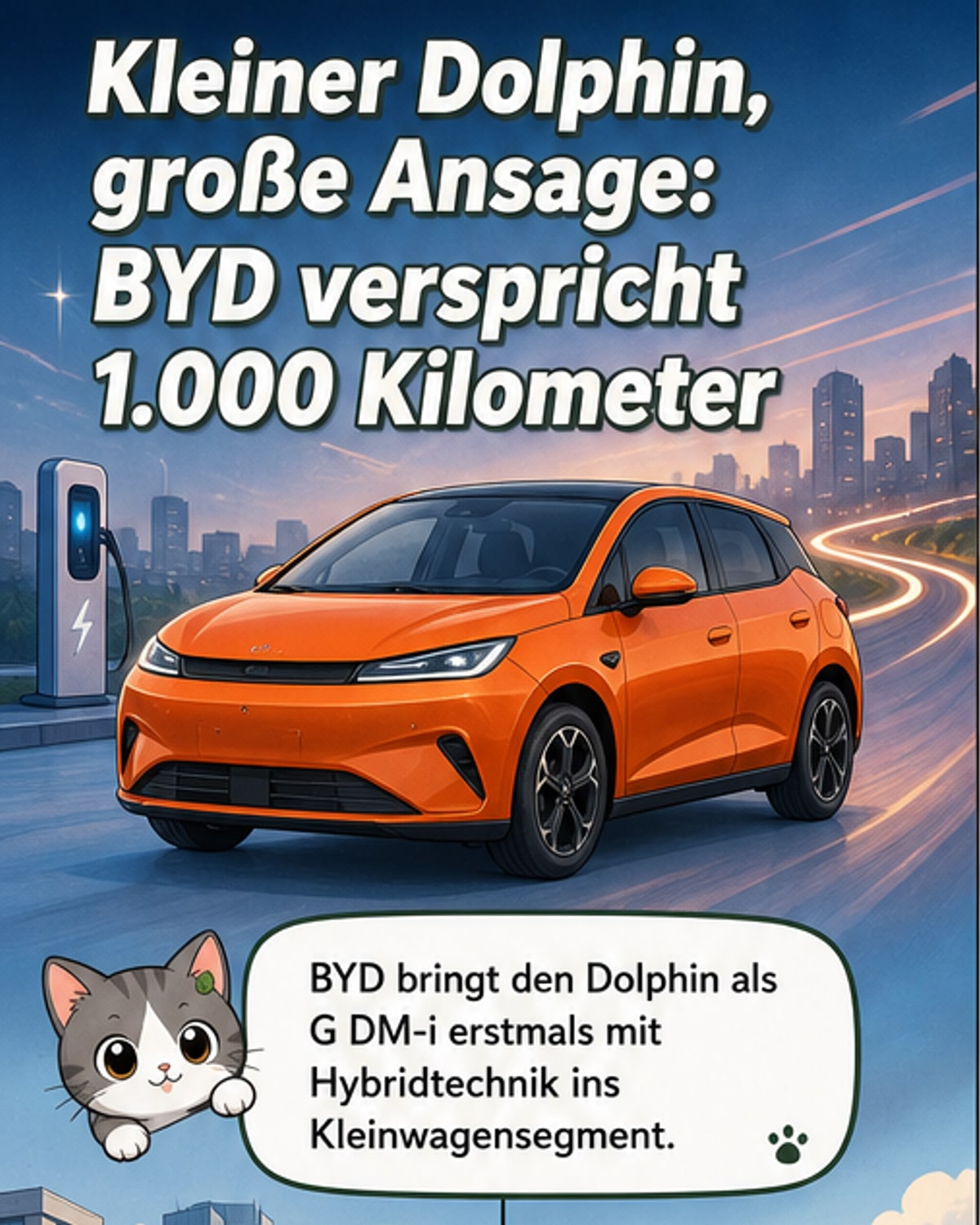 BYD bringt Hybrid-Dolphin mit 1.000 km Reichweite