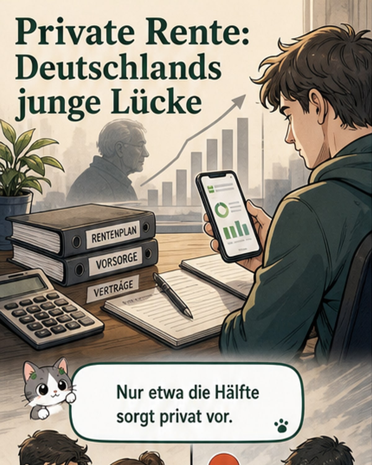 Junge Deutsche sparen kaum fürs Alter
