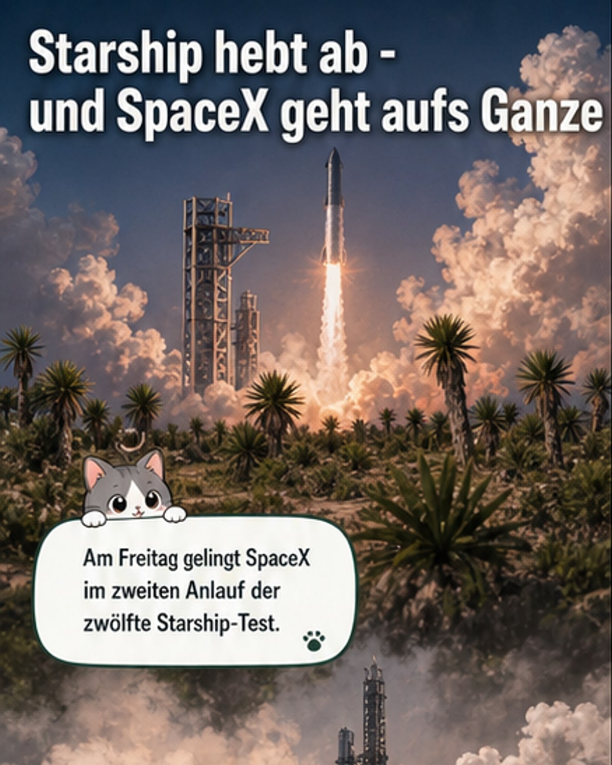 Starship-Test kurz vor Börsengang