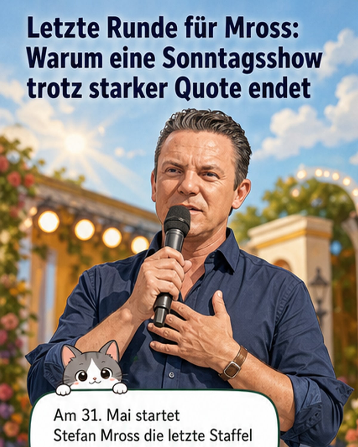 Mross verabschiedet sich von seiner Show