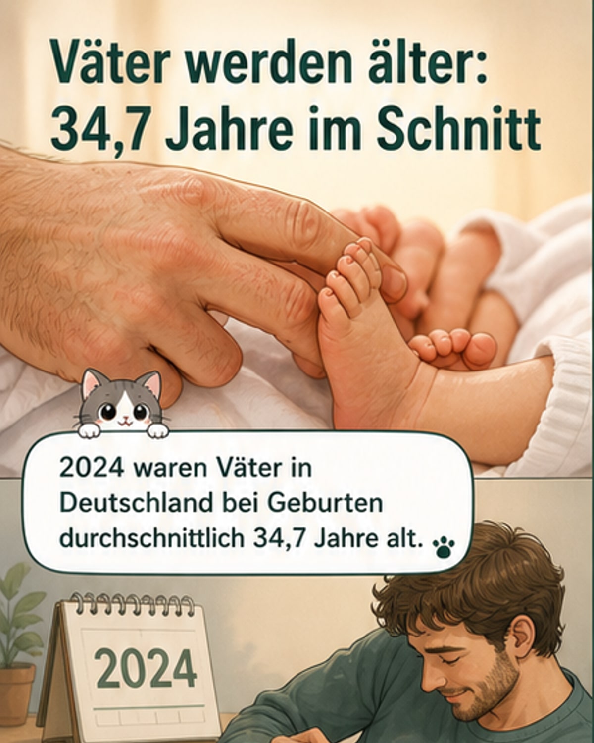 Männer werden immer später Vater