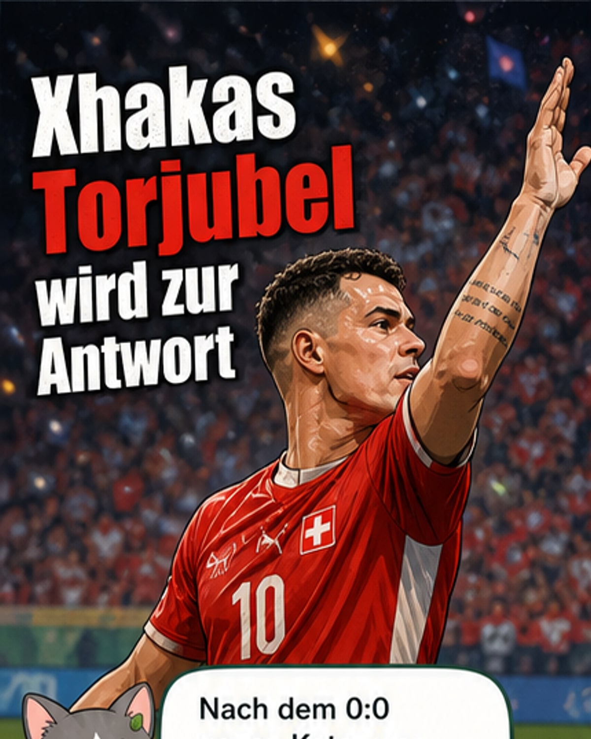 Xhakas Geste nach Elfmeter