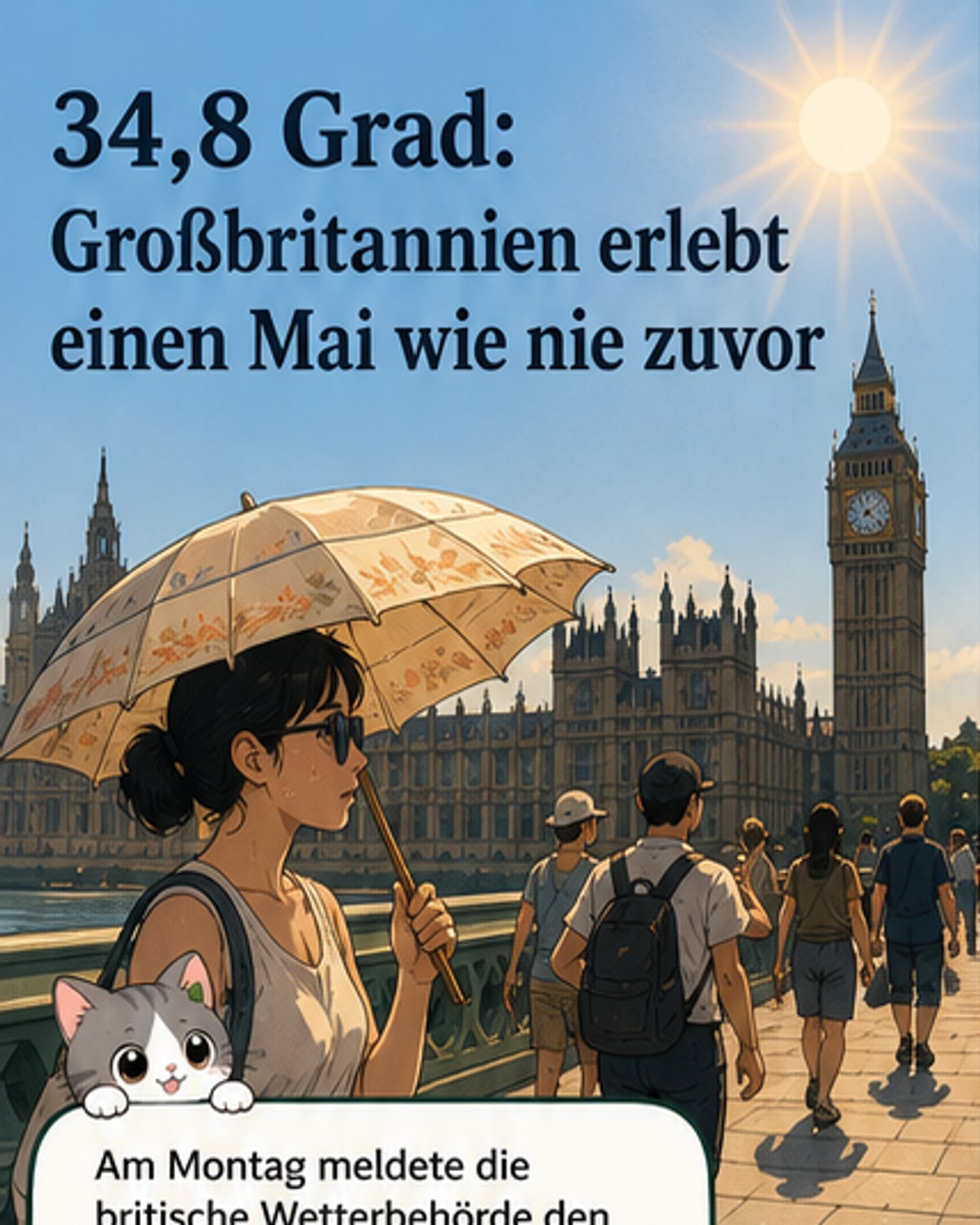 Hitzerekord in Großbritannien gebrochen