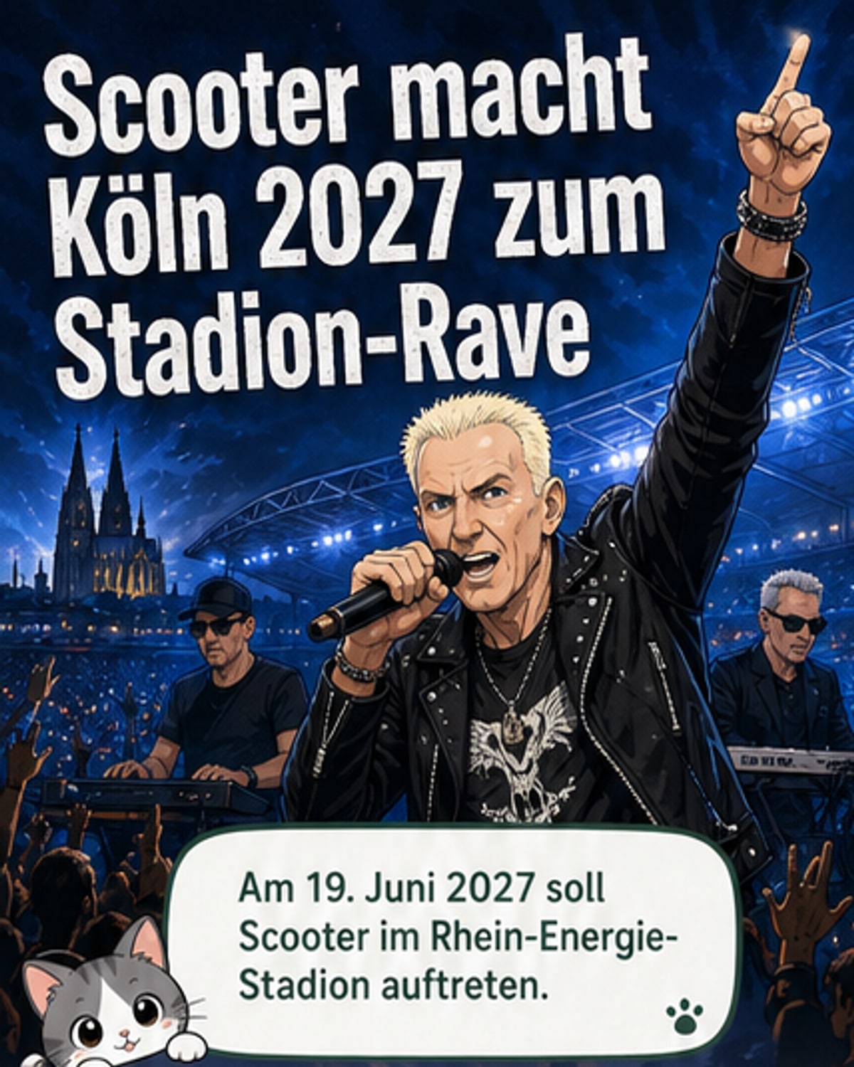 Scooter kehrt 2027 ins Kölner Stadion zurück