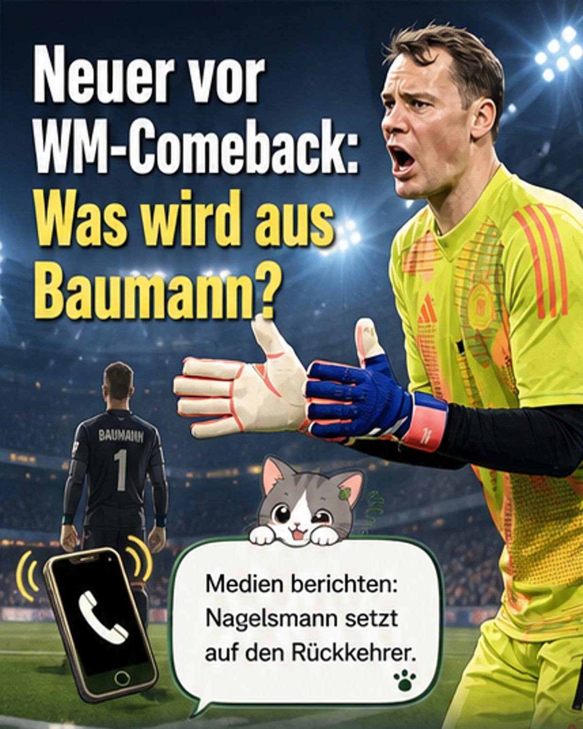 Neuer kehrt als Nummer eins zur WM