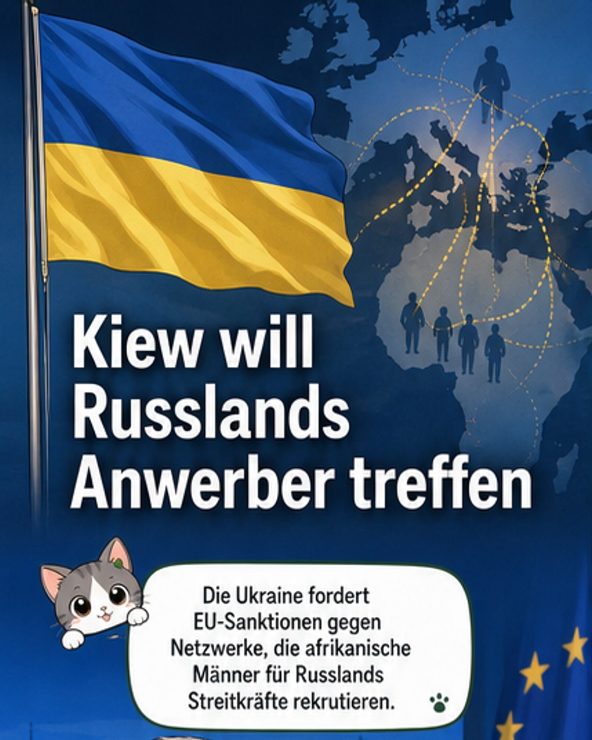 Ukraine fordert EU-Sanktionen gegen Rekruten-Netzwerke
