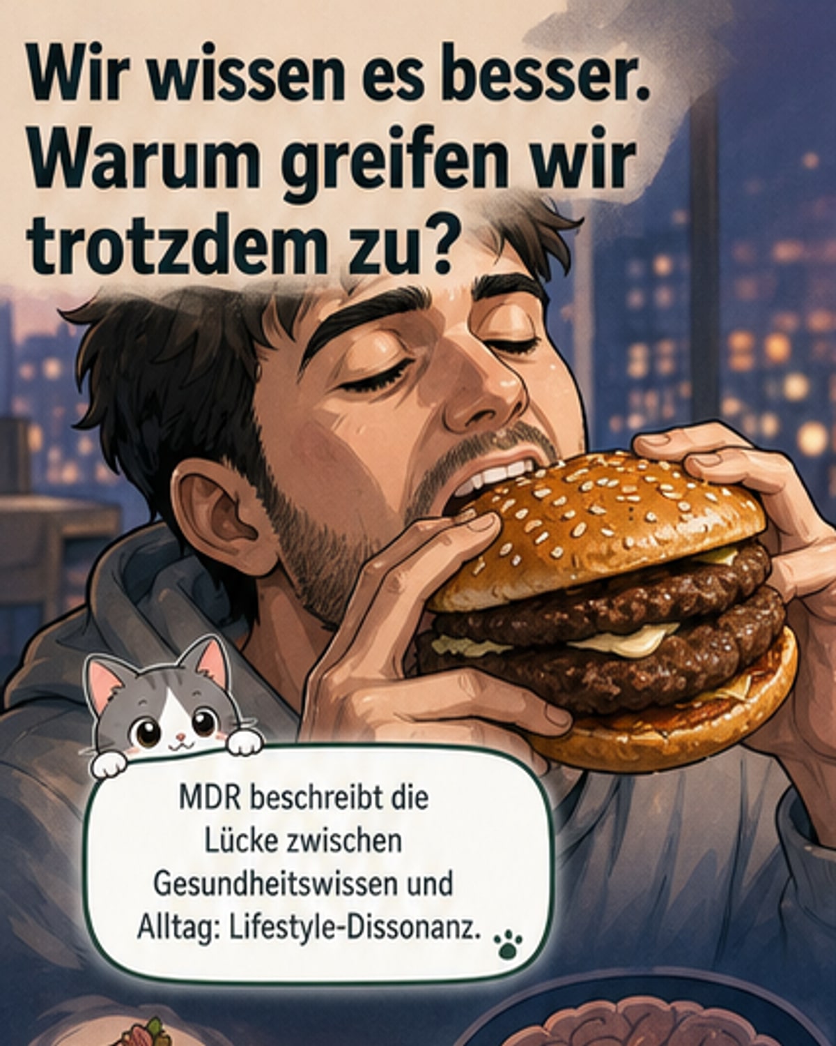 Warum wir ungesund leben, obwohl wir es besser wissen