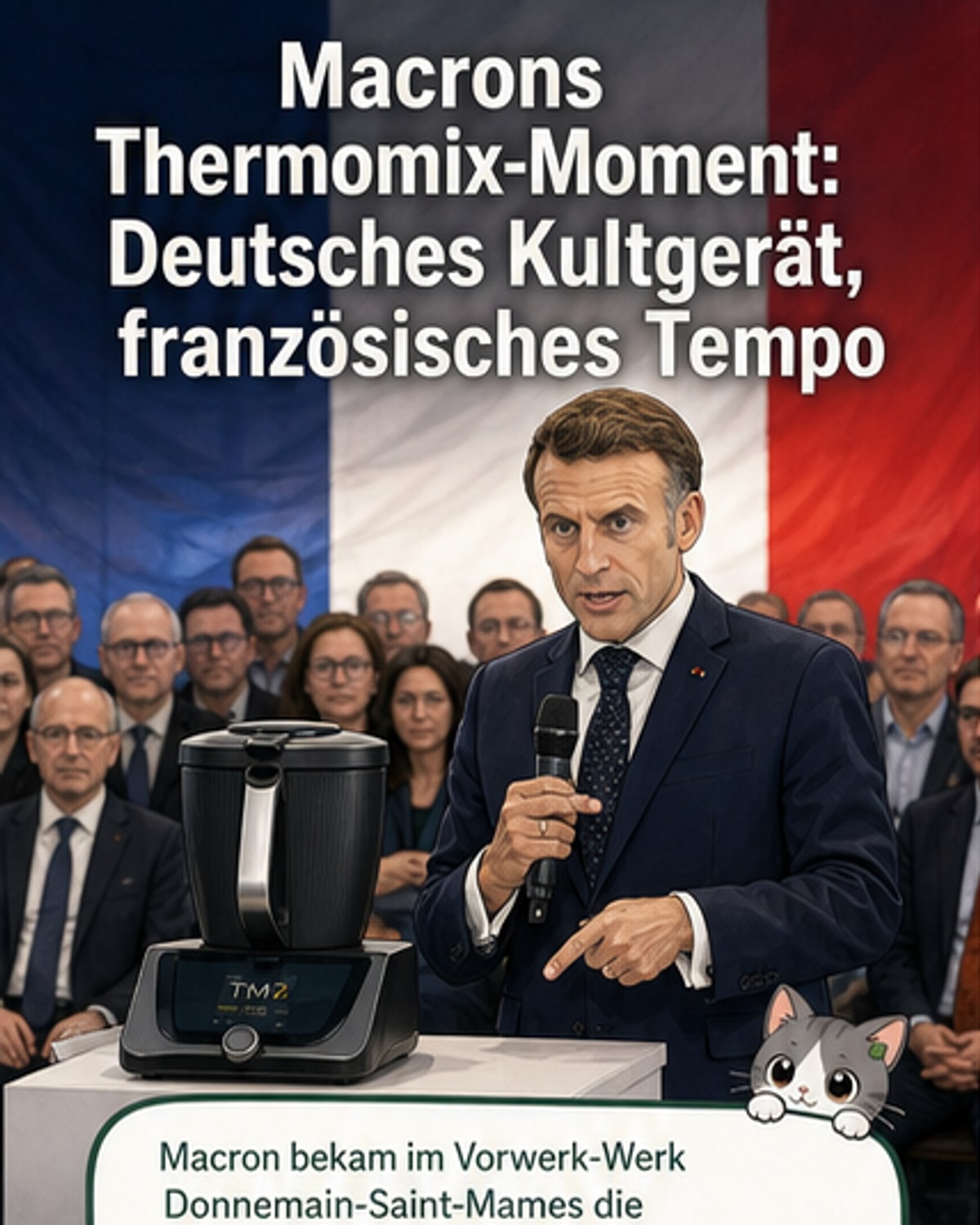 Macron kocht jetzt mit deutschem Thermomix