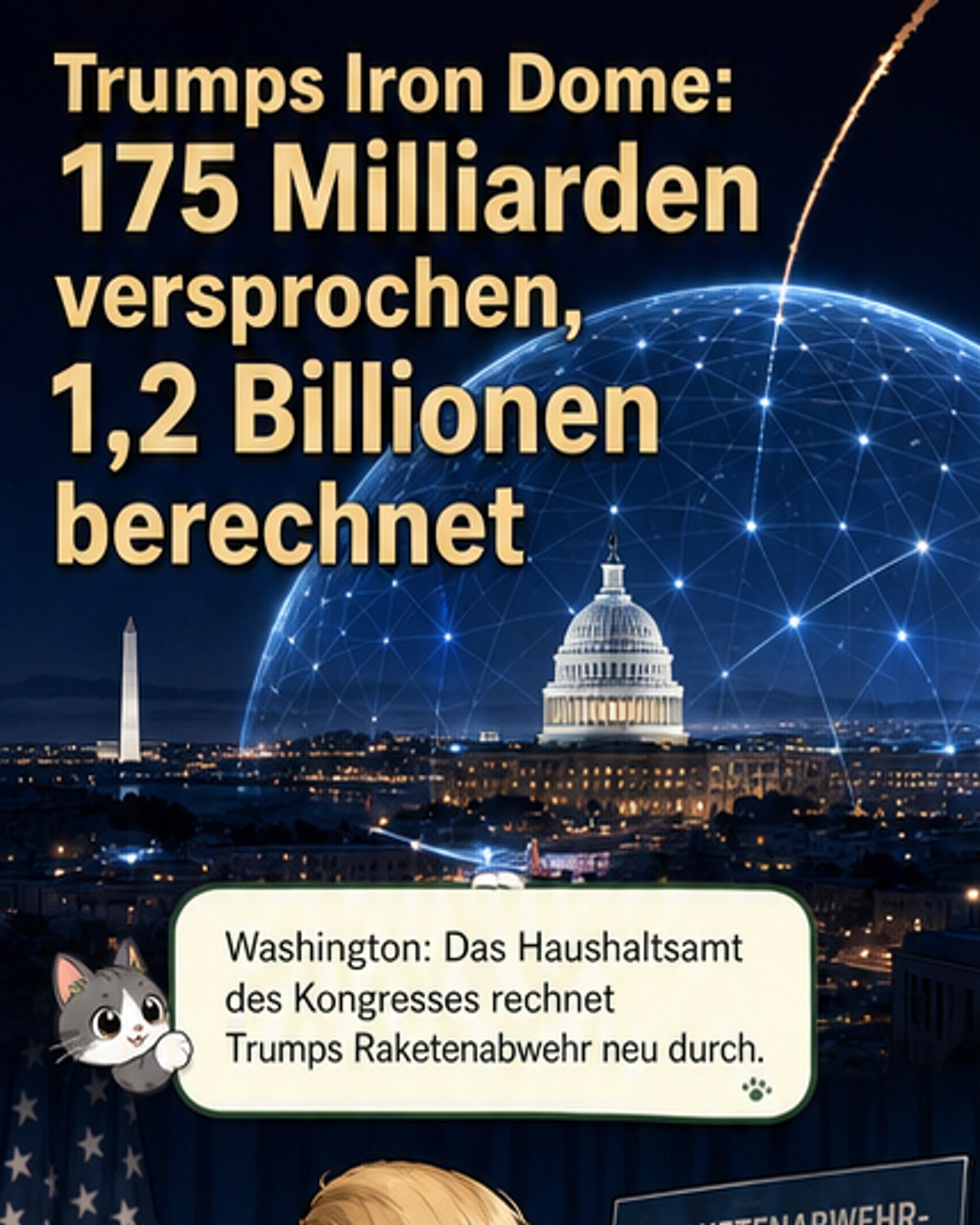 Trumps Raketenabwehr kostet Billionen