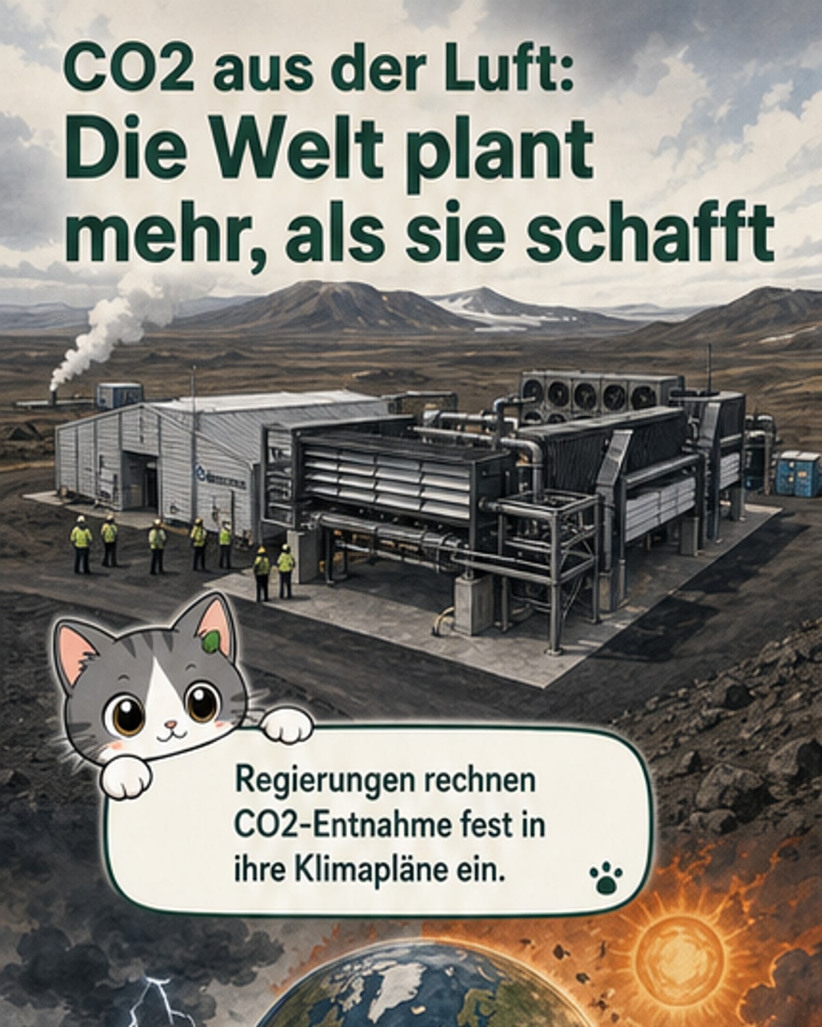 CO₂-Entnahme viel zu langsam