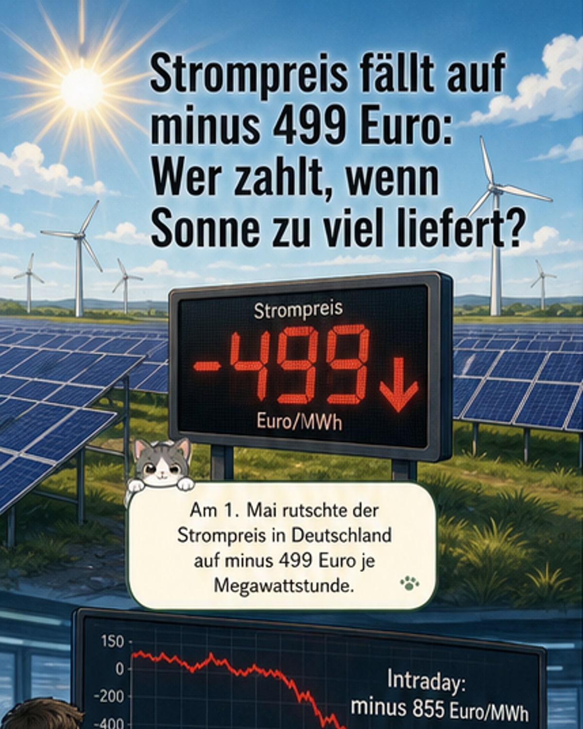 Strom wird teurer – weil er zu billig ist