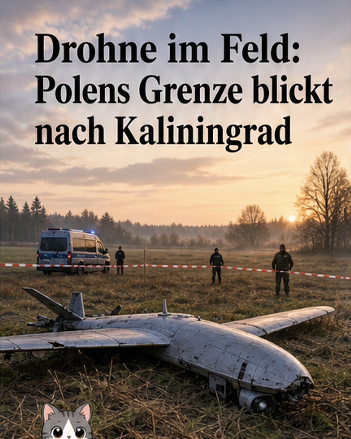 Abgestürzte Drohne nahe russischer Grenze